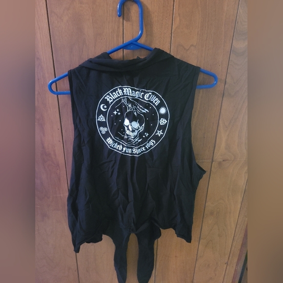Hot Topic Skull/goth vest top, 2XL - Picture 2 of 3